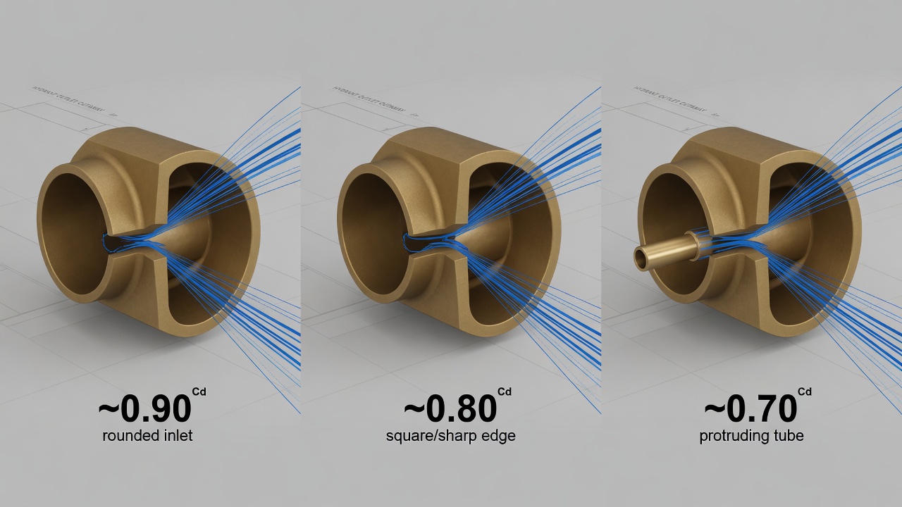 Hydrant outlet discharge coefficients for rounded square and protruding edges