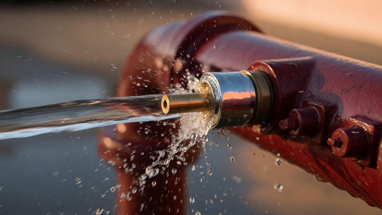 Pitot tube measuring hydrant discharge for NFPA 291 coefficient and Q formula calculations