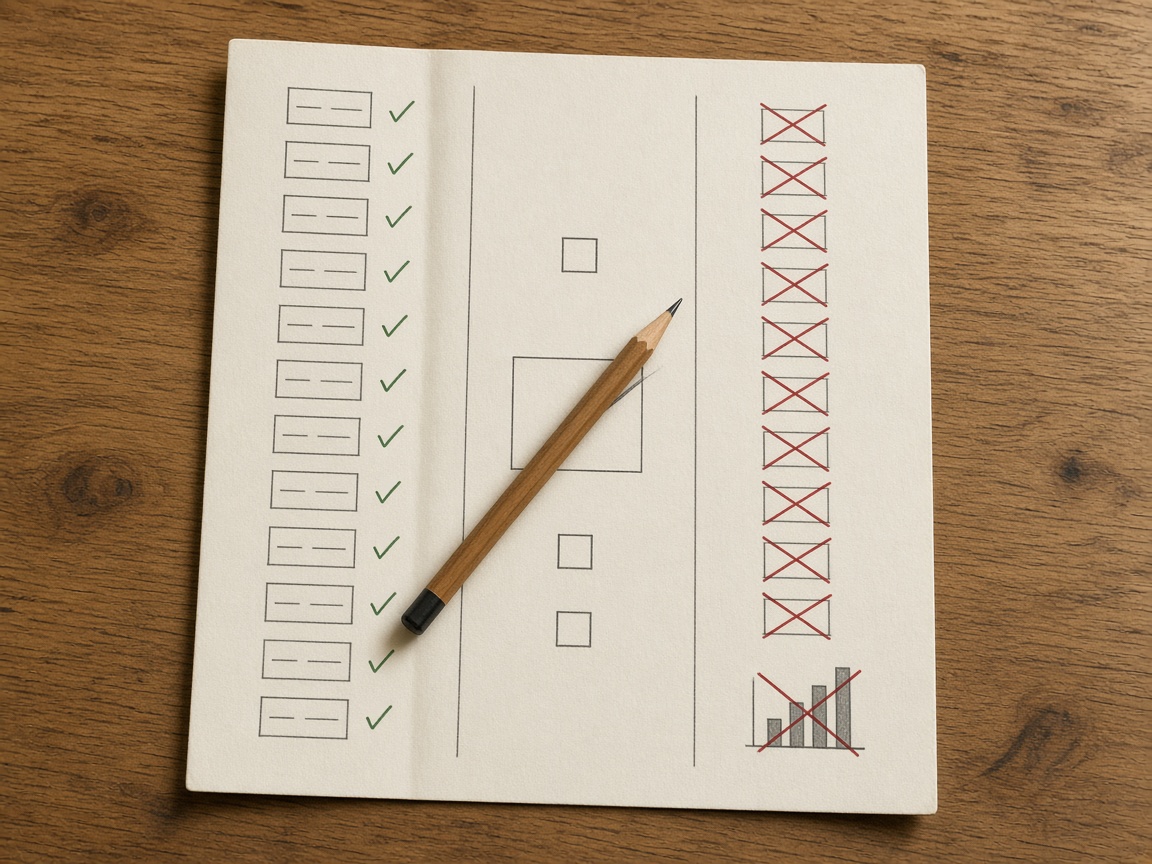 Content operations dashboard split of counted dates, a human decision, and refused scores
