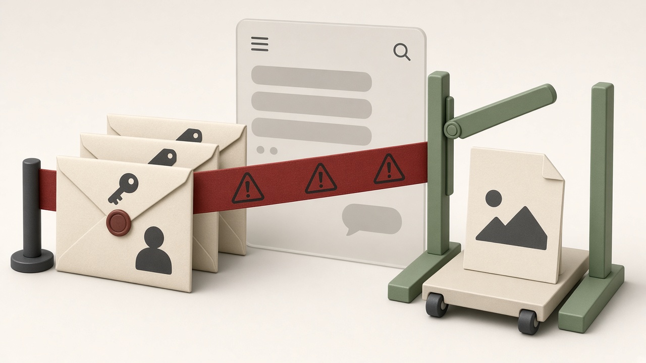 Sensitive inputs stopped before a public AI tool while an approved-tool lane stays open