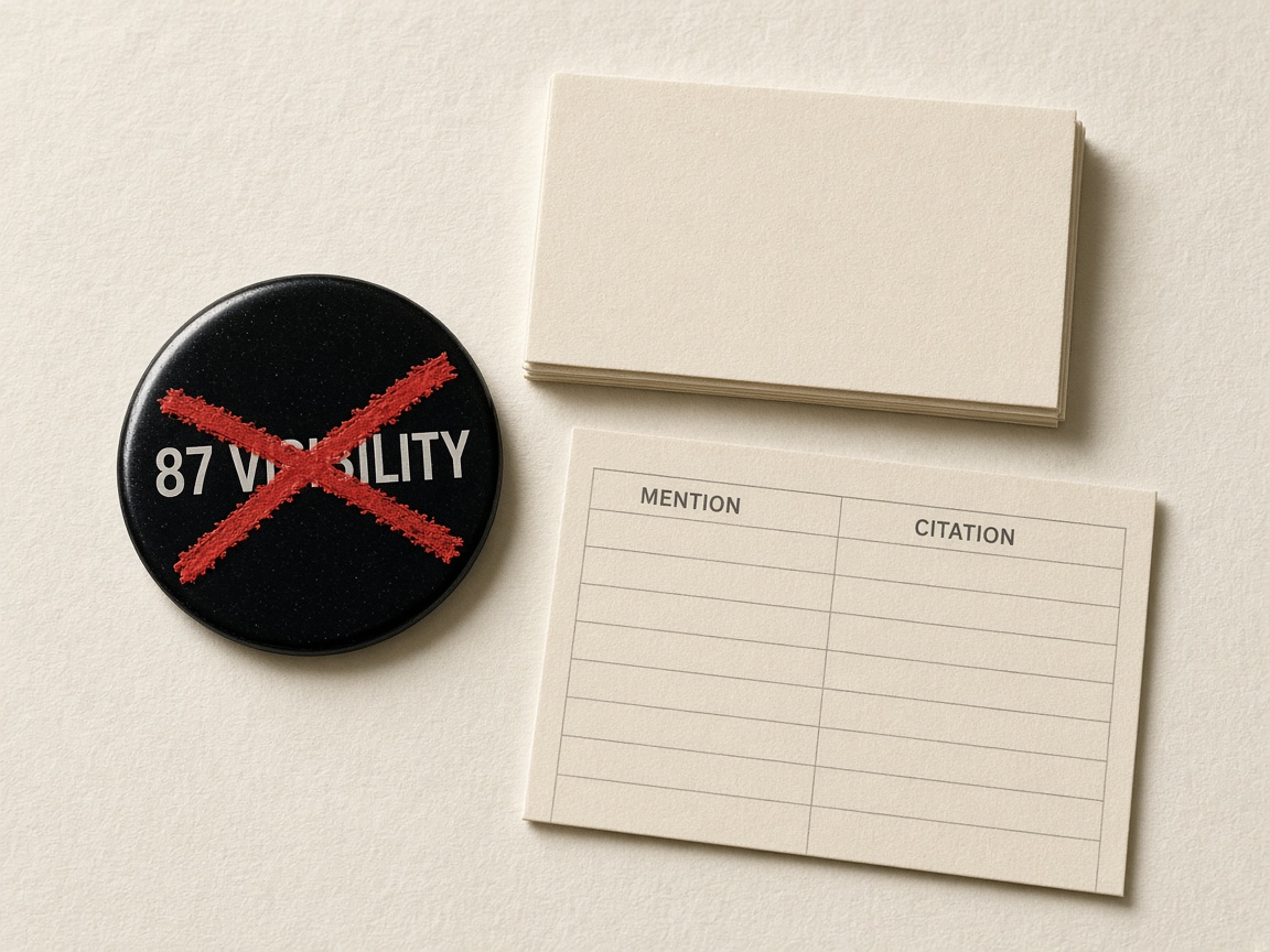 Vanity AI visibility score set aside in favor of a fixed brand mention tracking panel