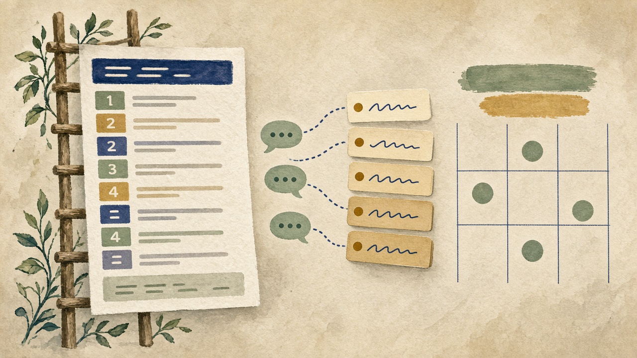 Content decay versus lost AI citations while Google rank still holds, beside a quarterly audit calendar