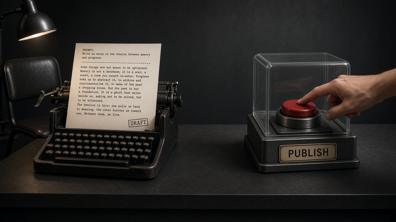 Separate draft prompt and publish switch so the prompter cannot publish alone