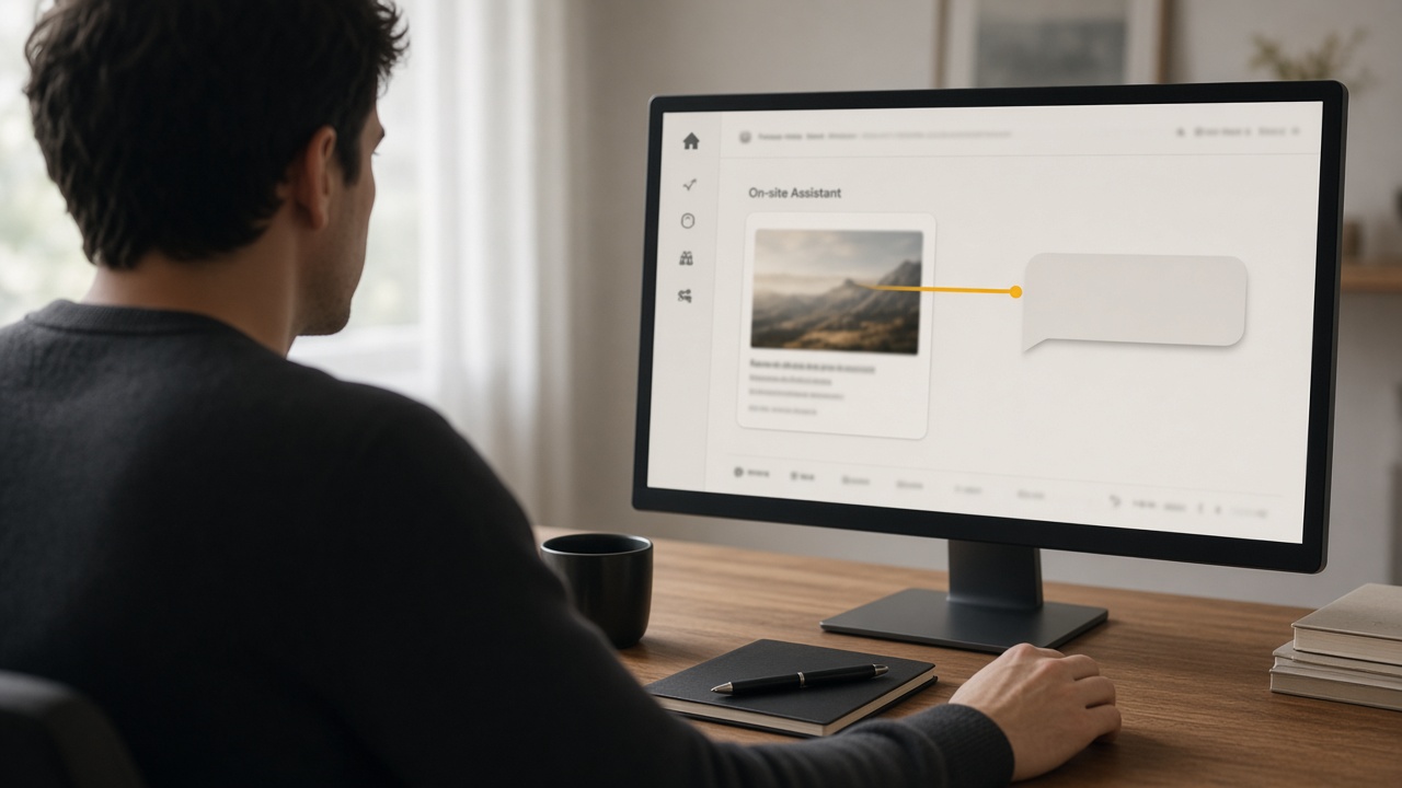 Practical AI concierge use case pointing a visitor to one published article