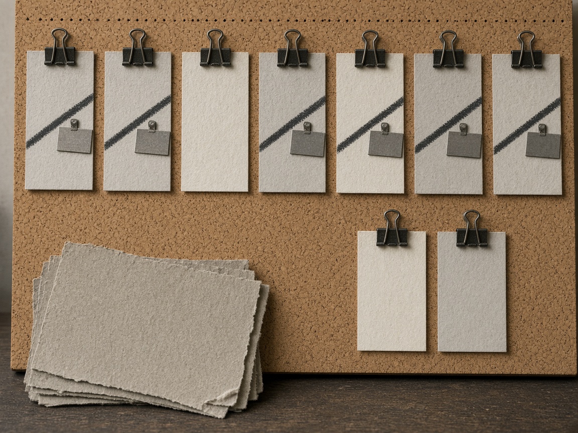 Weekly board with SEO article slots held instead of adding more automated drafts