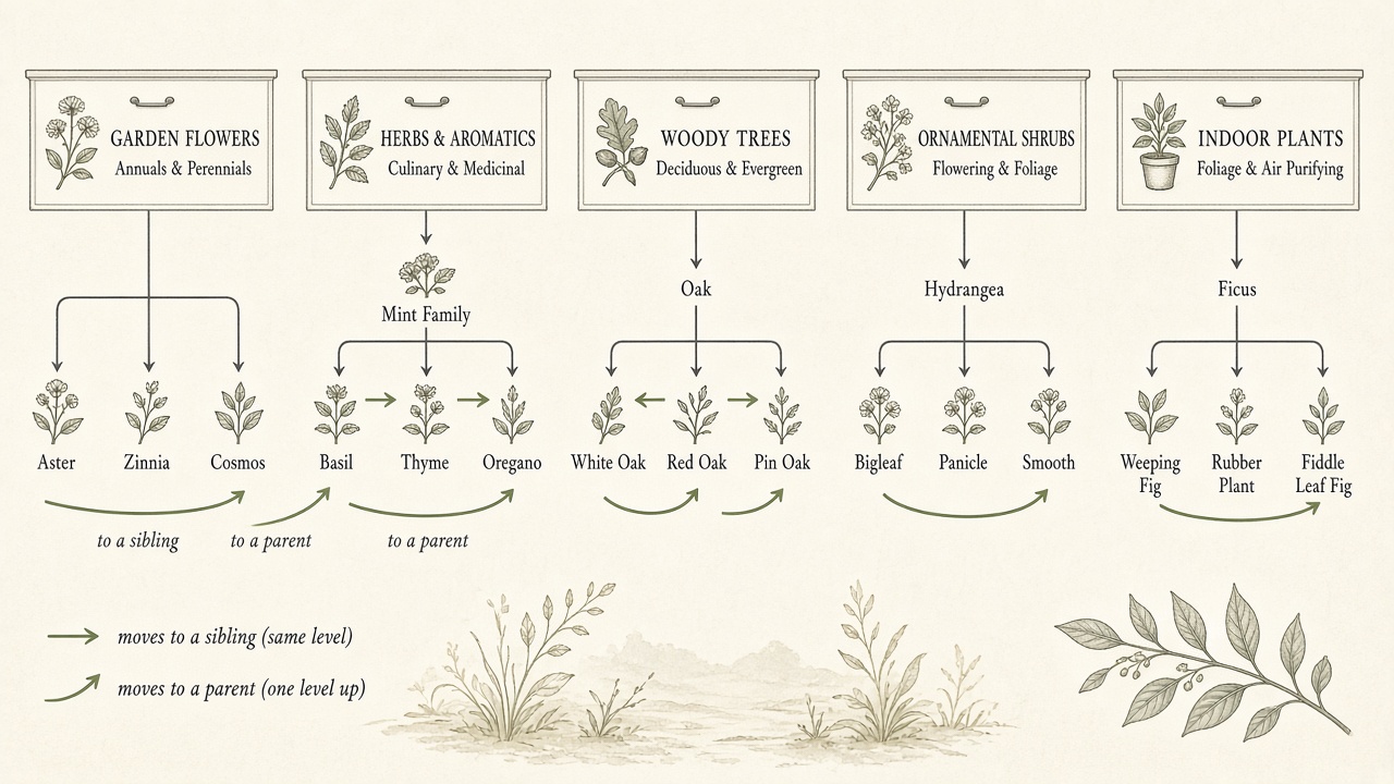 Knowledge base SEO category tree kept shallow so customers can move between related articles