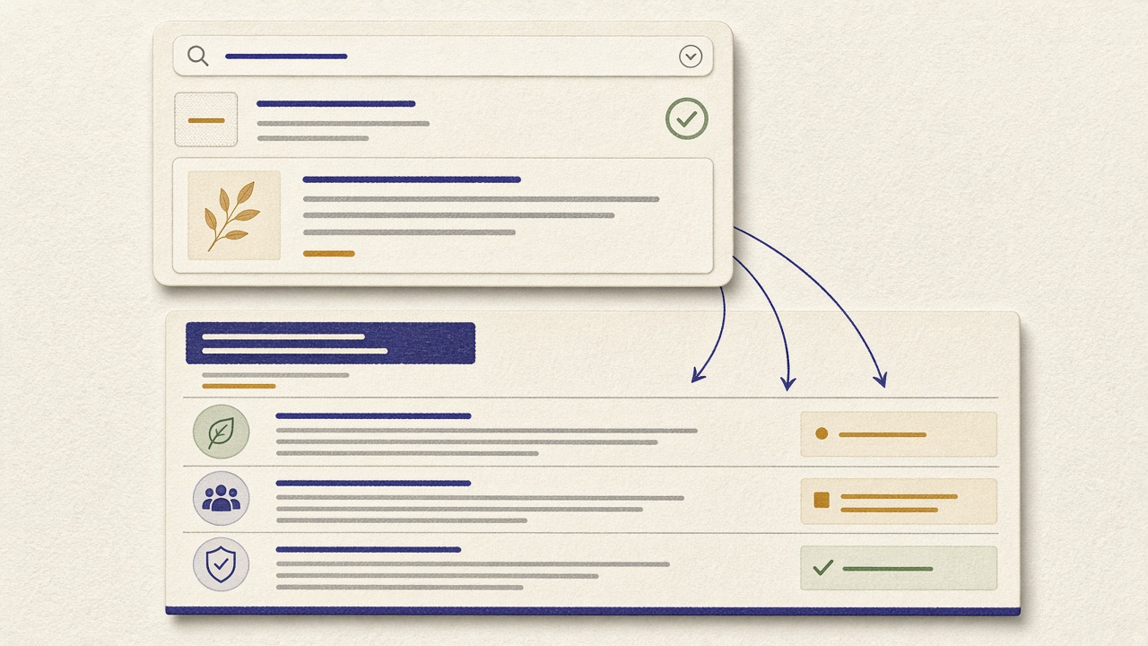 Ordinary SEO eligibility for one page whose query splits into sub-questions across sections
