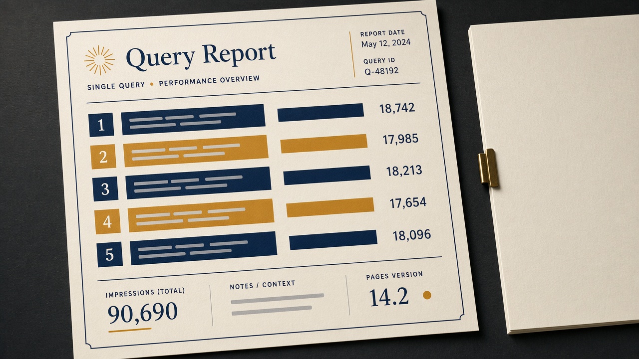 Pages report checking whether two URLs already compete for striking distance keywords