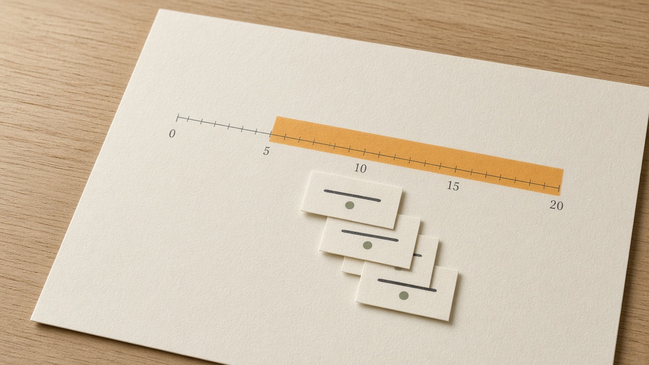 Search Console position band from 5 to 20 for striking distance keywords close to page one