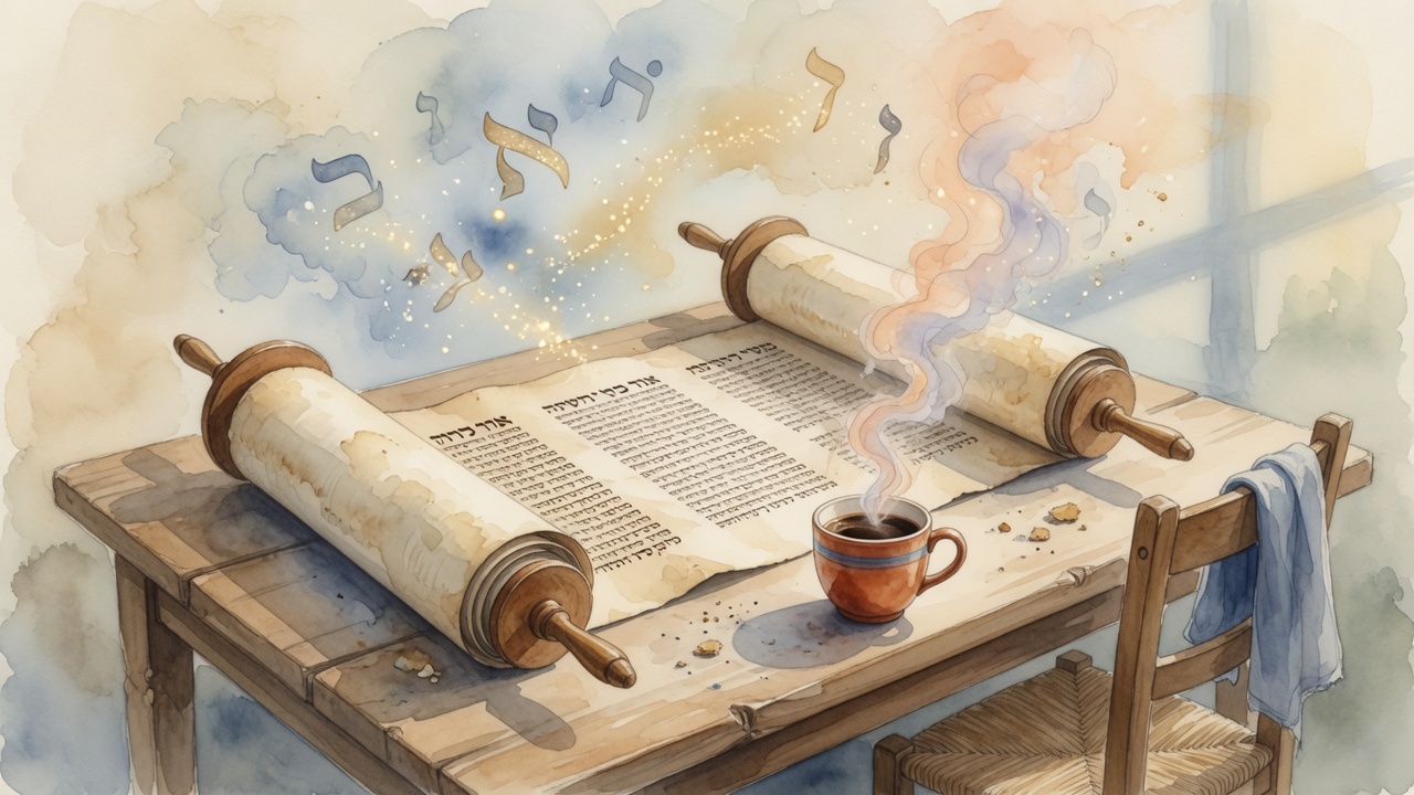 Welcoming illustration of an open Torah scroll showing why Torah study matters for beginners