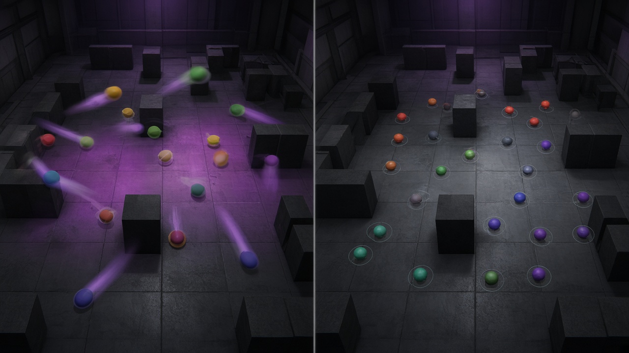 Capped versus unbounded Fish-Net extrapolation on a dense IO crowd in URP