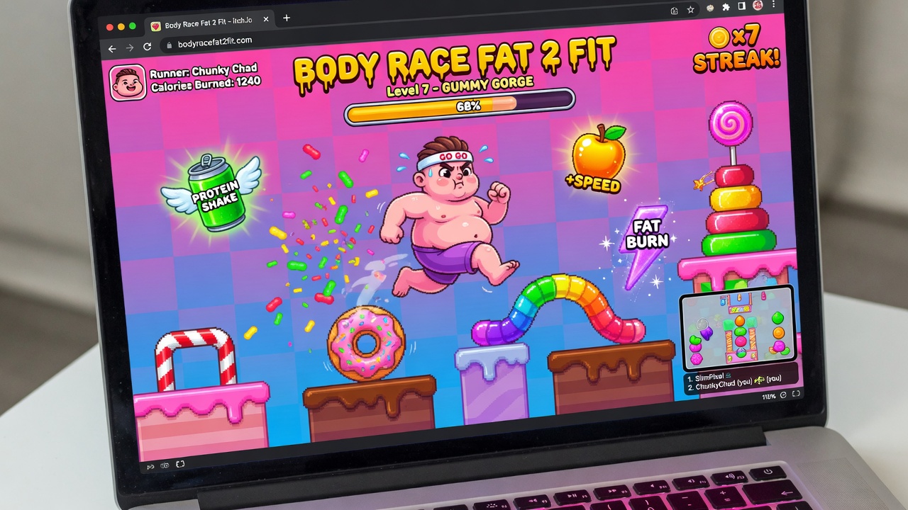 Body Race Fat 2 Fit vibrant browser gameplay screenshot