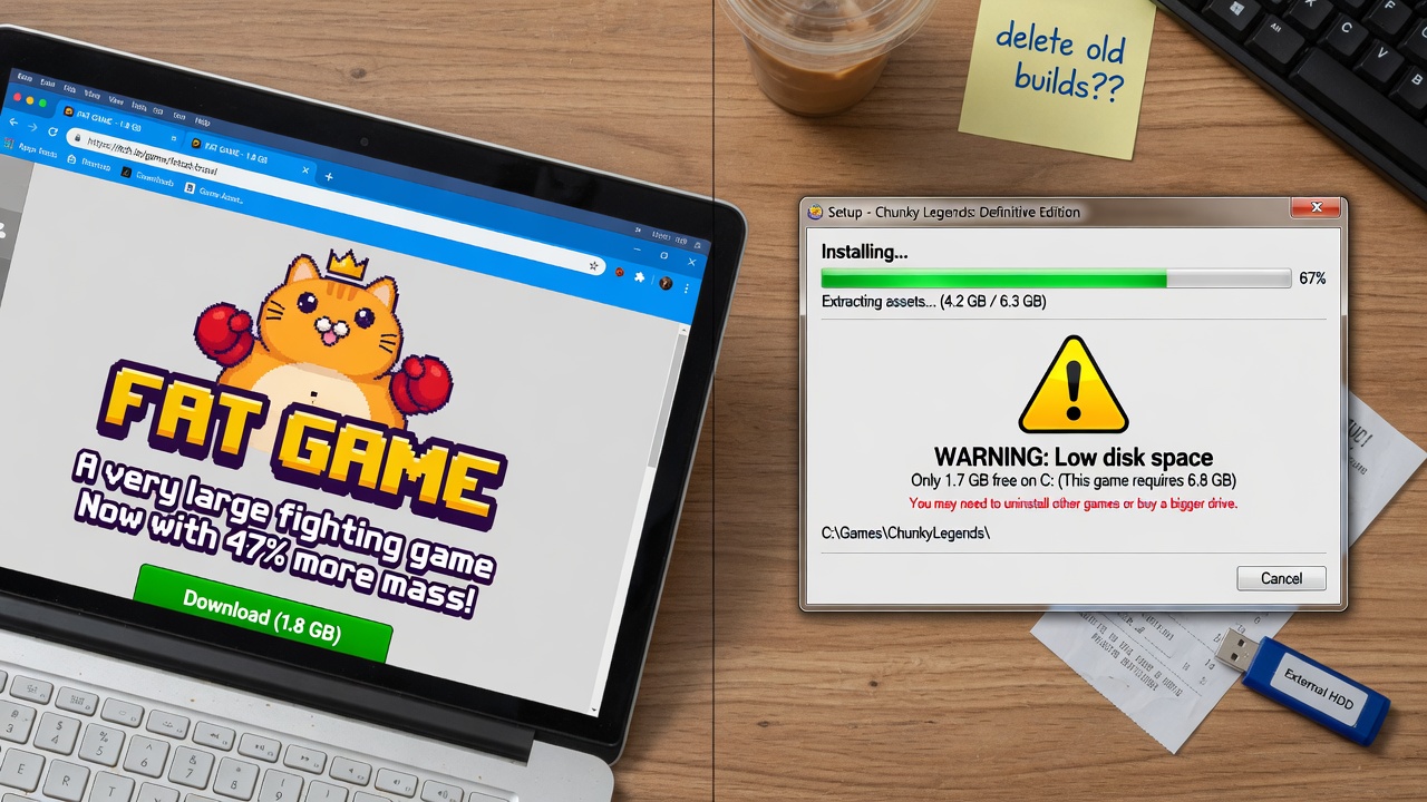 Browser tab versus traditional game installer comparison