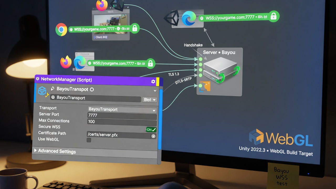 Bayou WebSockets setup in Fish-Networking NetworkManager for reliable browser IO connections