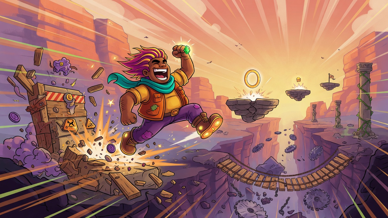 Platformers Led by Oversized Protagonists fat hero using weight and momentum