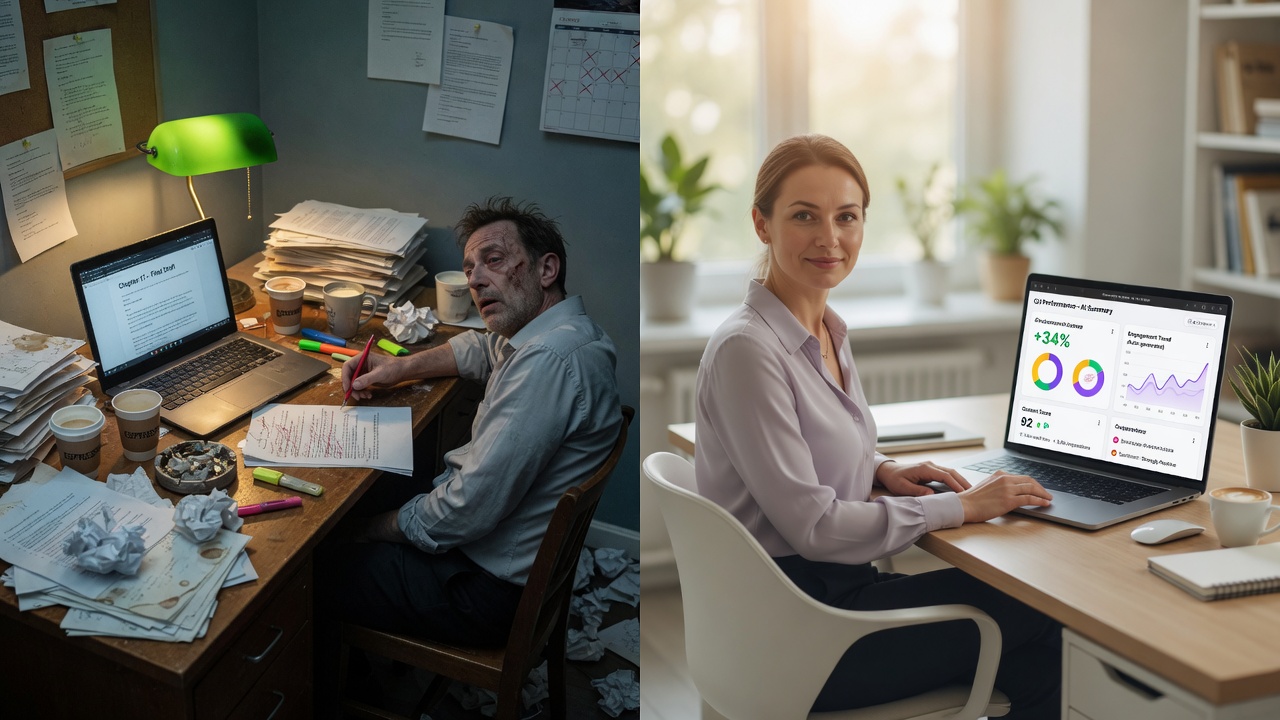 Time and cost comparison between manual writing and AI publishing