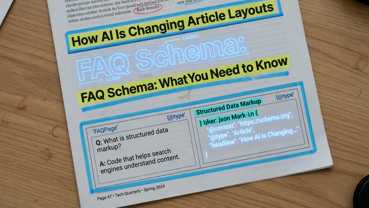 Well-structured article optimized for generative engine optimization with schema