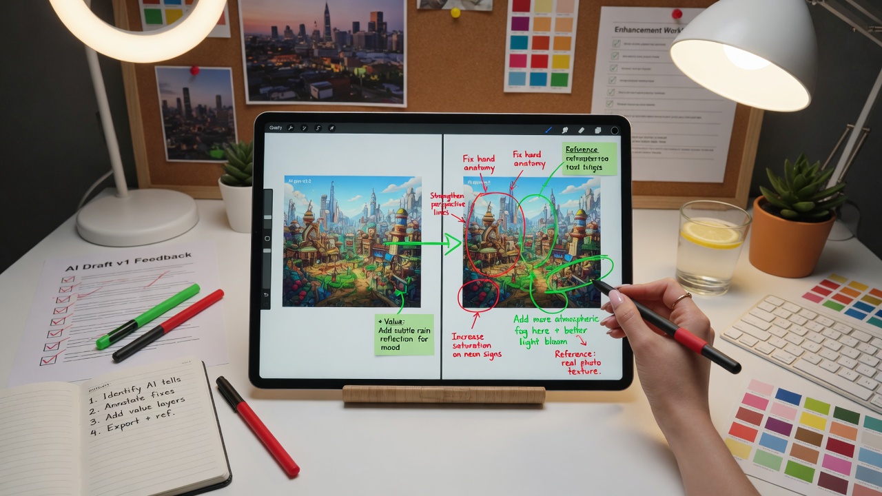 Quality control workflow for editing AI autoblog drafts