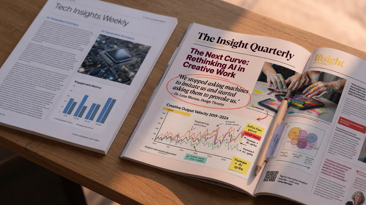 Generic AI article versus rich unique content with charts and quotes