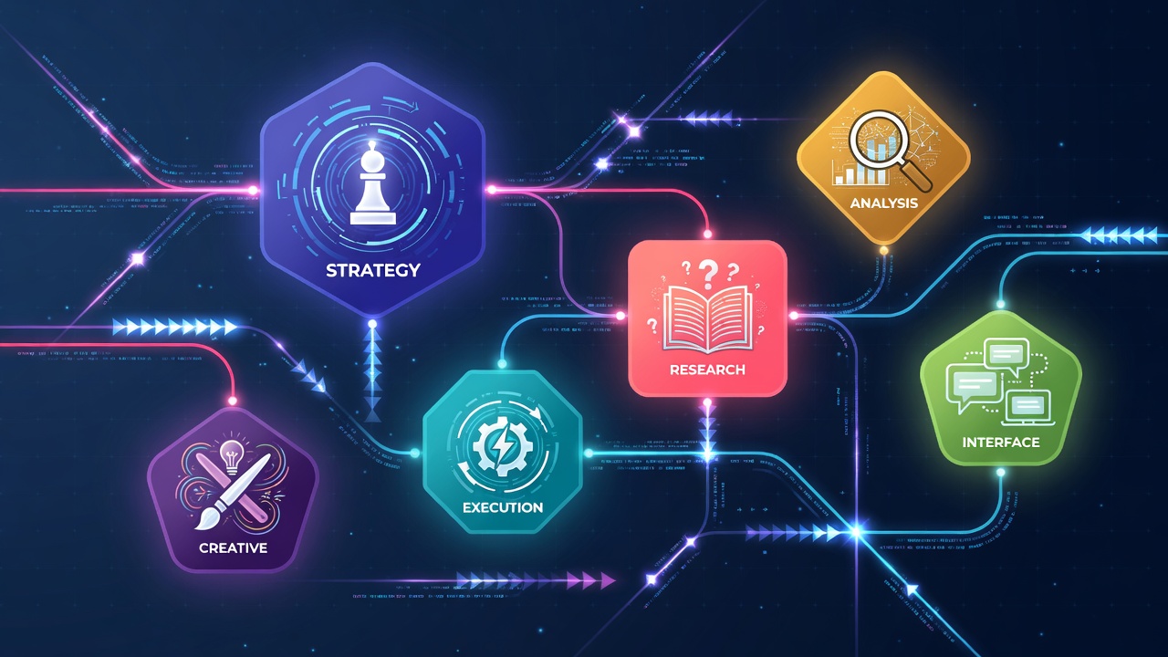 Multi-agent AI system network for collaborative content creation