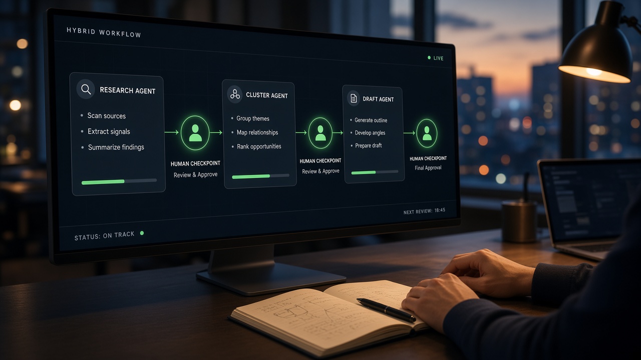 Hybrid Human-AI Automation Workflows for Agencies and Solopreneurs