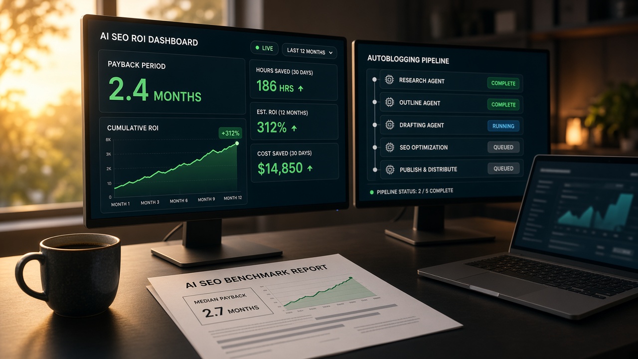 ROI Benchmarks and Time-Savings Calculators for AI SEO Platforms