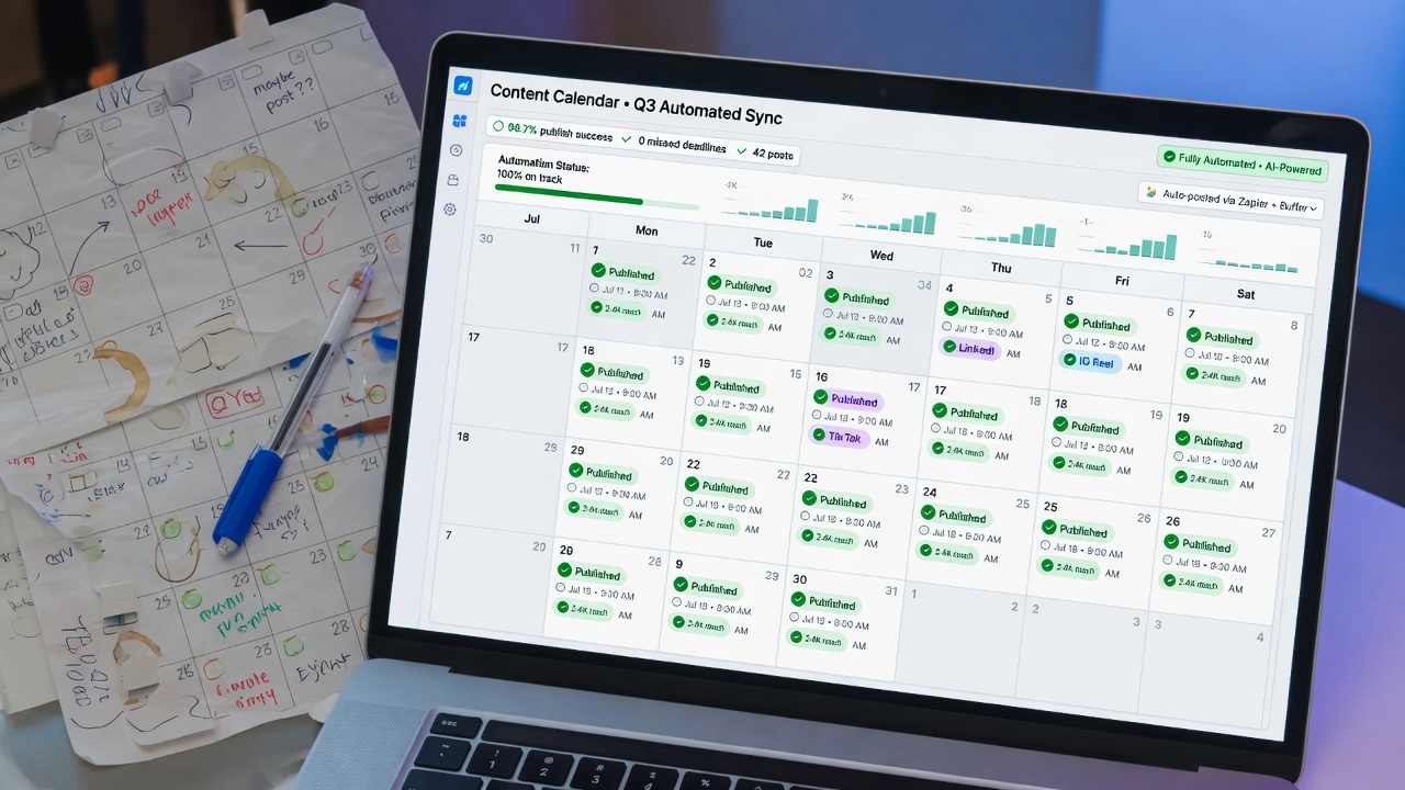 Why automation transforms content scaling with automated calendar dashboard