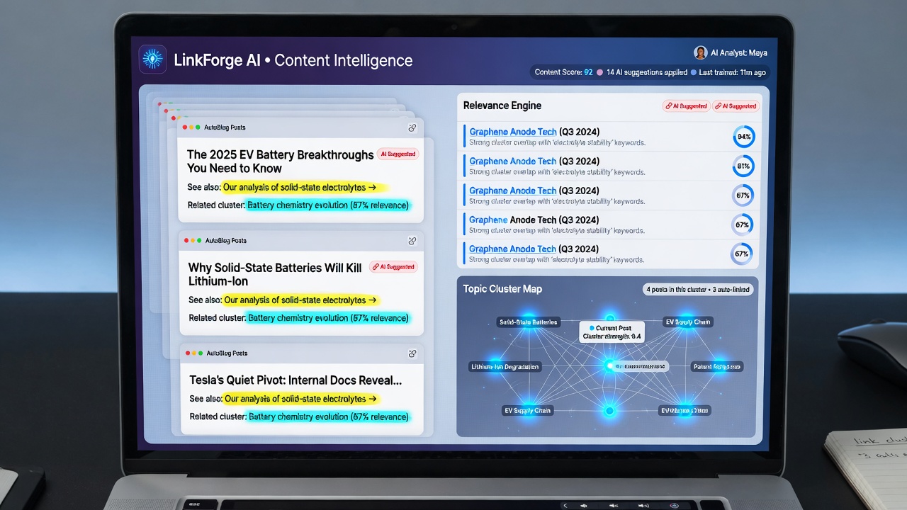 AI tools that automate internal linking for autoblogged content
