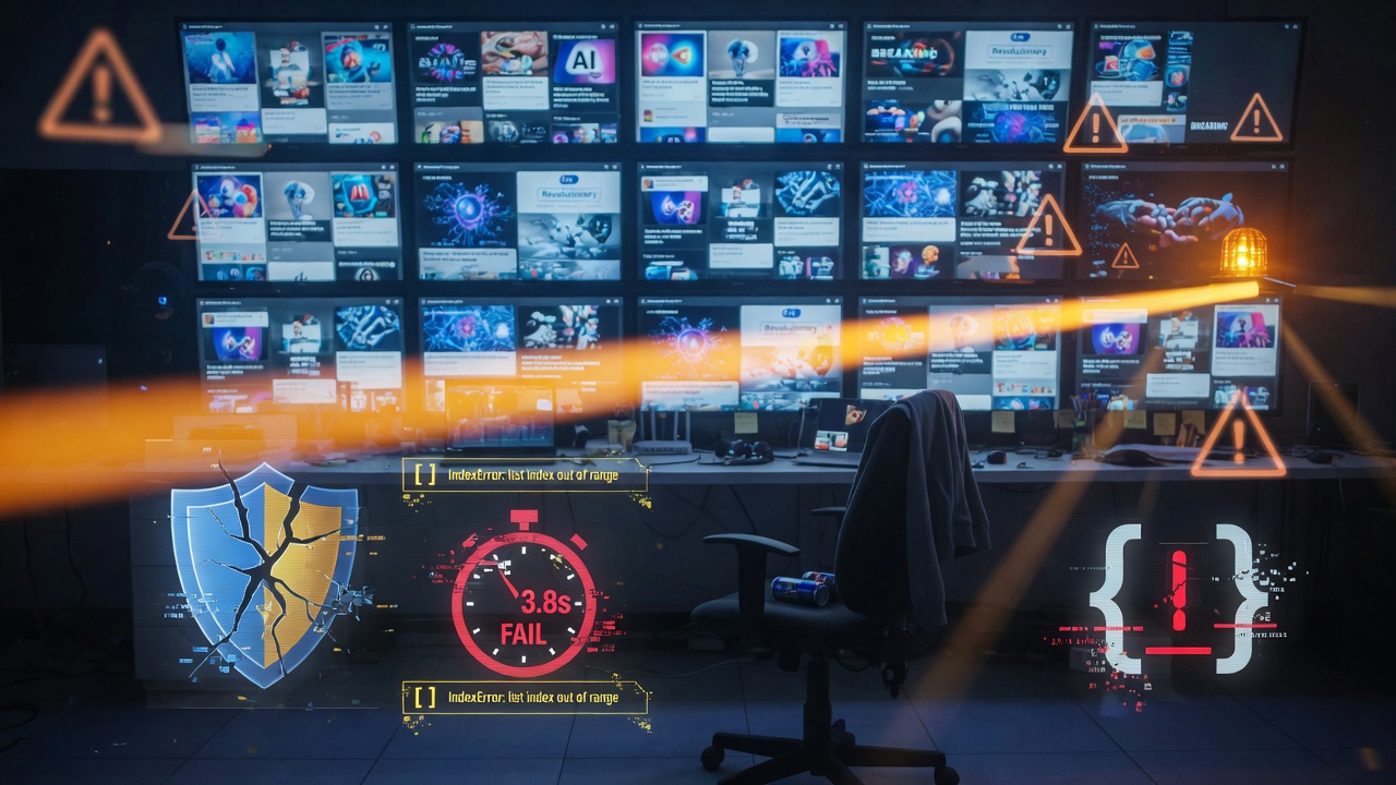 AI autoblog technical debt building as schema errors and slow LCP warnings stack up